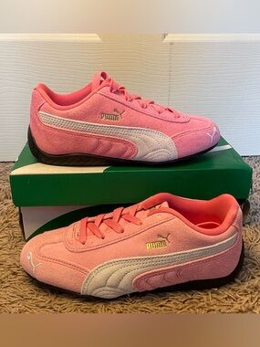 Puma Girls Speedcat OG PS Lace Up Sneakers Pink Size 3C